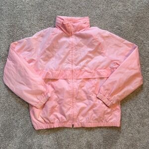 Pacific Trail Vintage 90s Pink Windbreaker Full Zip Jacket Large